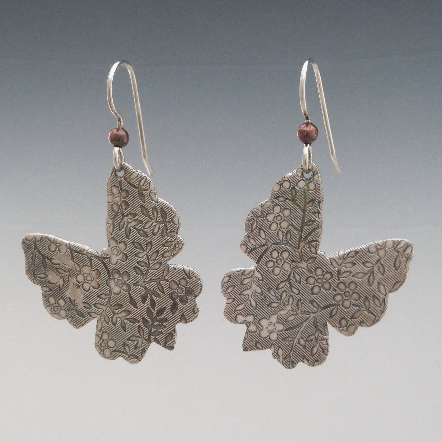 Stamped Butterfly Earrings