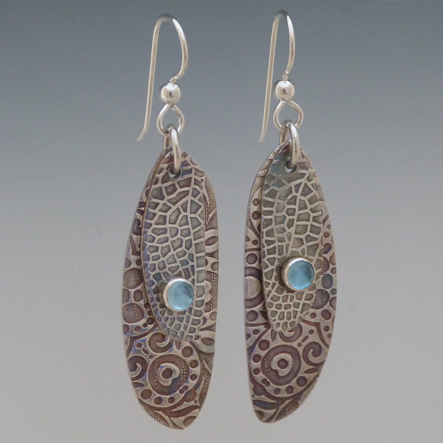 Topaz Butterfly Wing Earrings