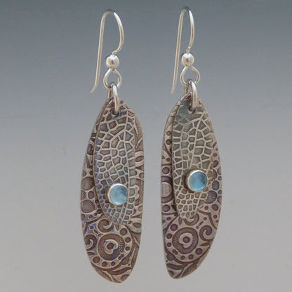 Topaz Butterfly Wing Earrings