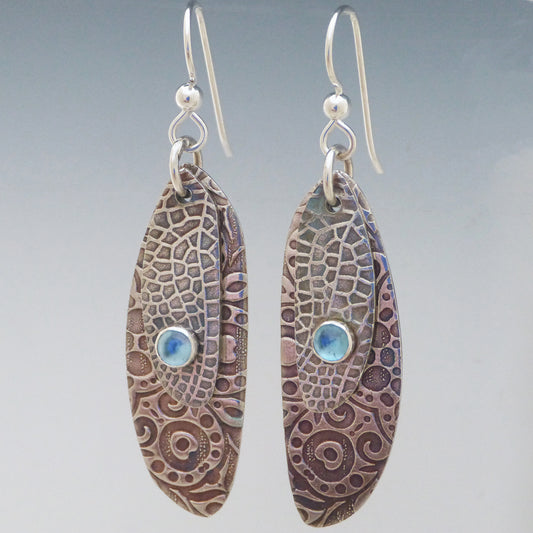 Topaz Butterfly Wing Earrings