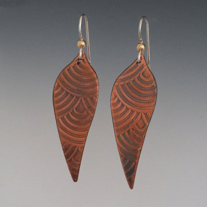 Copper Waves Earrings