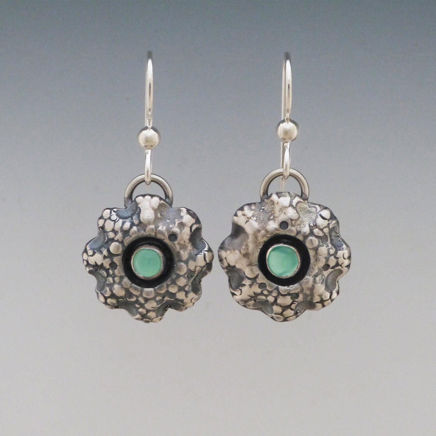 Sea Coral Chrysoprase Earrings