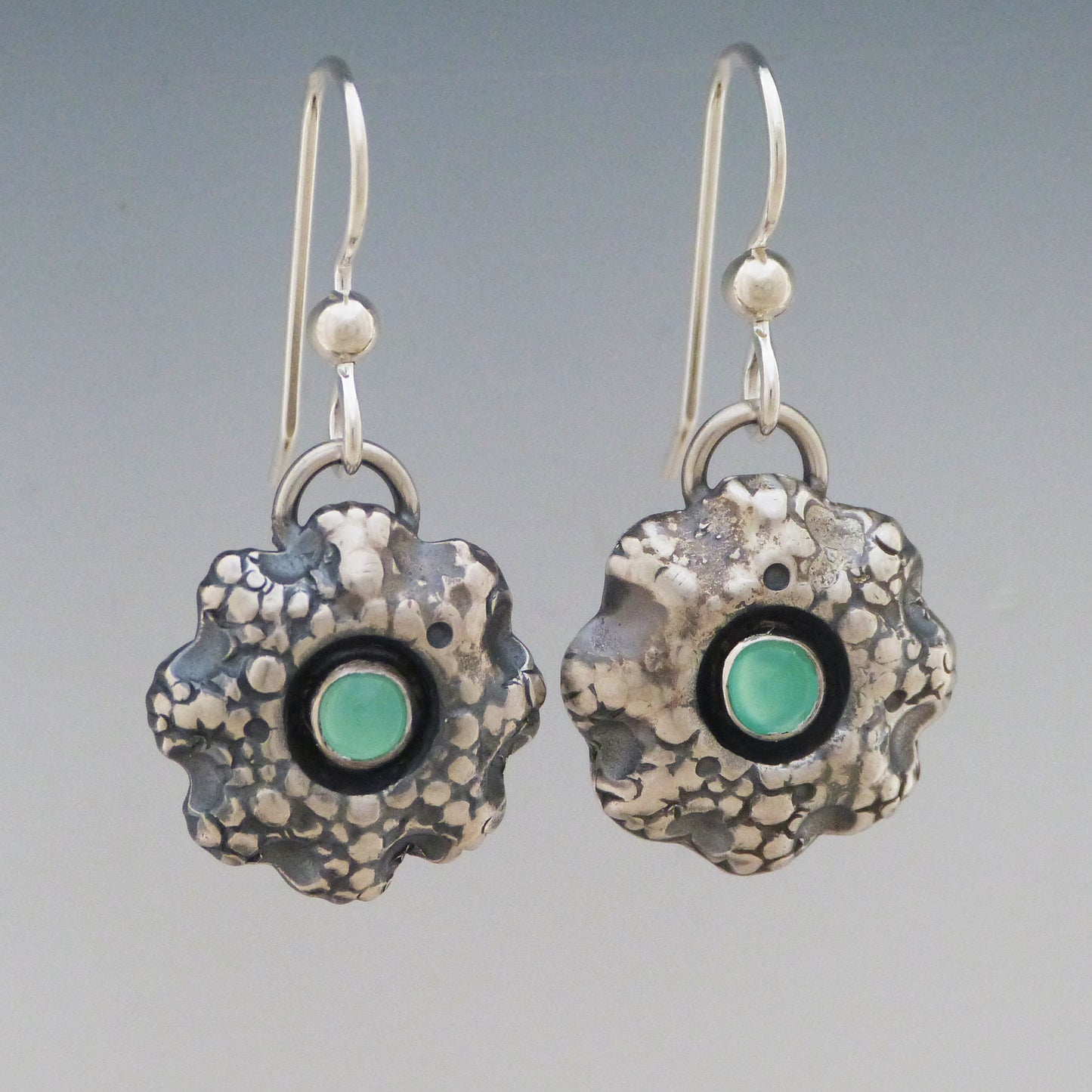 Sea Coral Chrysoprase Earrings