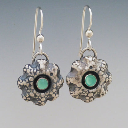 Sea Coral Chrysoprase Earrings