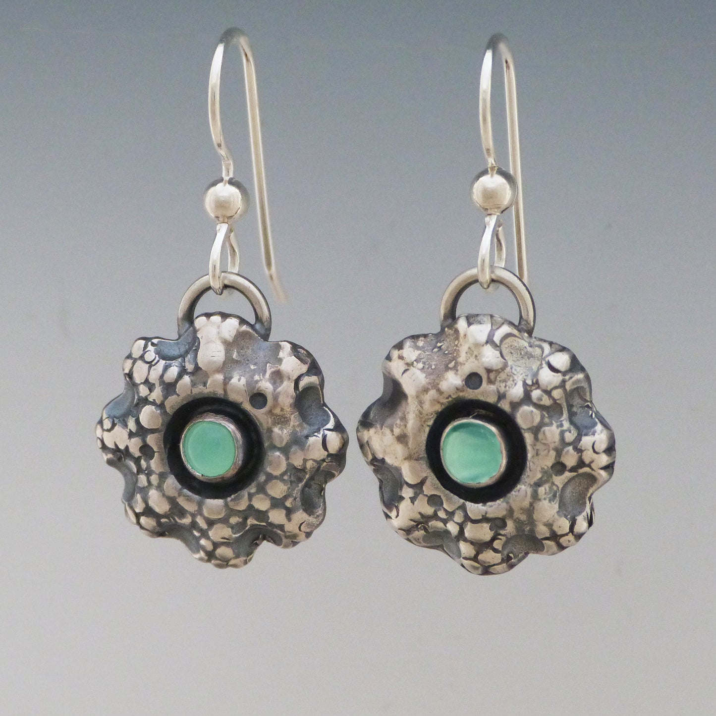 Sea Coral Chrysoprase Earrings