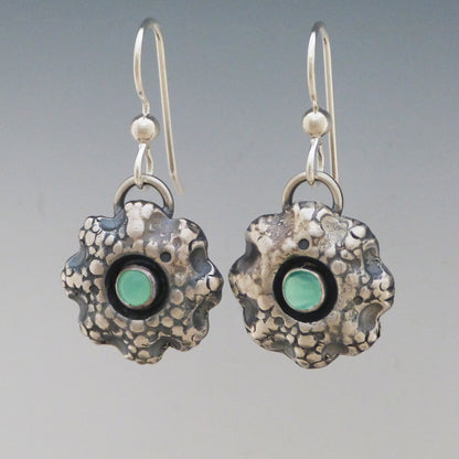 Sea Coral Chrysoprase Earrings