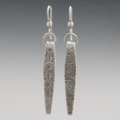 Roll Printed Textured Earrings