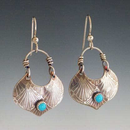 Turquoise Art Nouveau Earrings