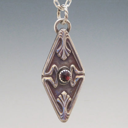 Garnet Art Deco Necklace