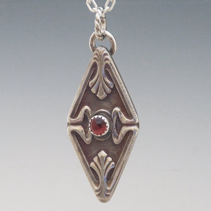 Garnet Art Deco Necklace