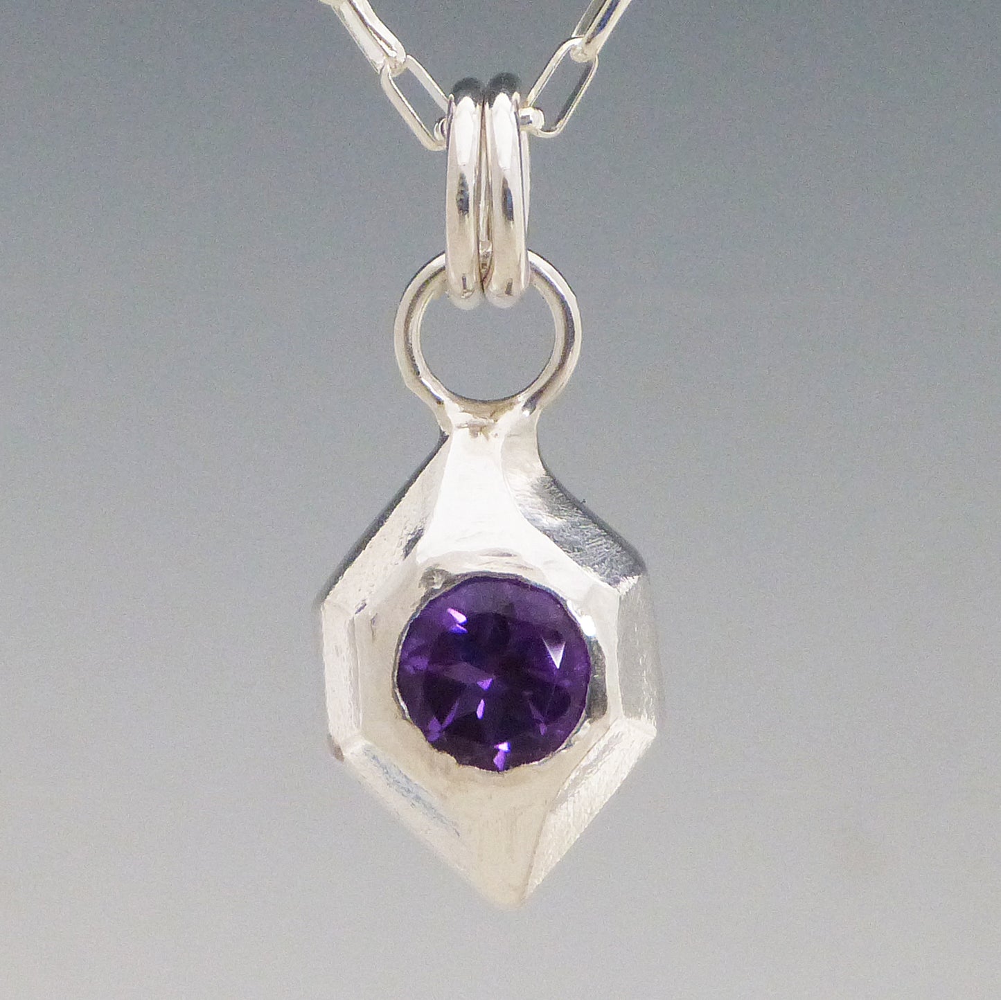 Geometric Gemstone Necklace