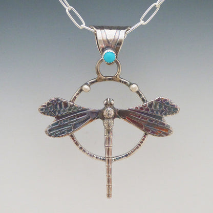 Turquoise Dragonfly Necklace