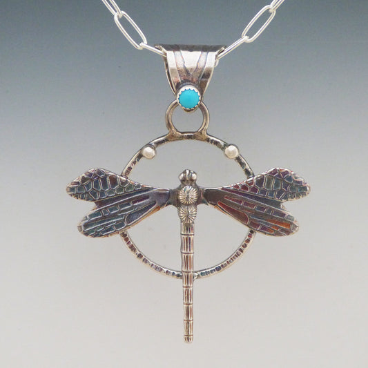 Turquoise Dragonfly Necklace