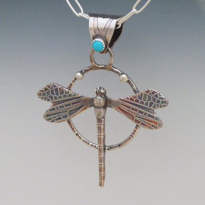 Turquoise Dragonfly Necklace