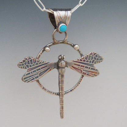 Turquoise Dragonfly Necklace