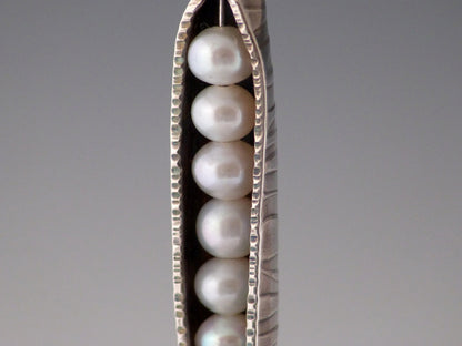 Sterling Pea Pod Pendant