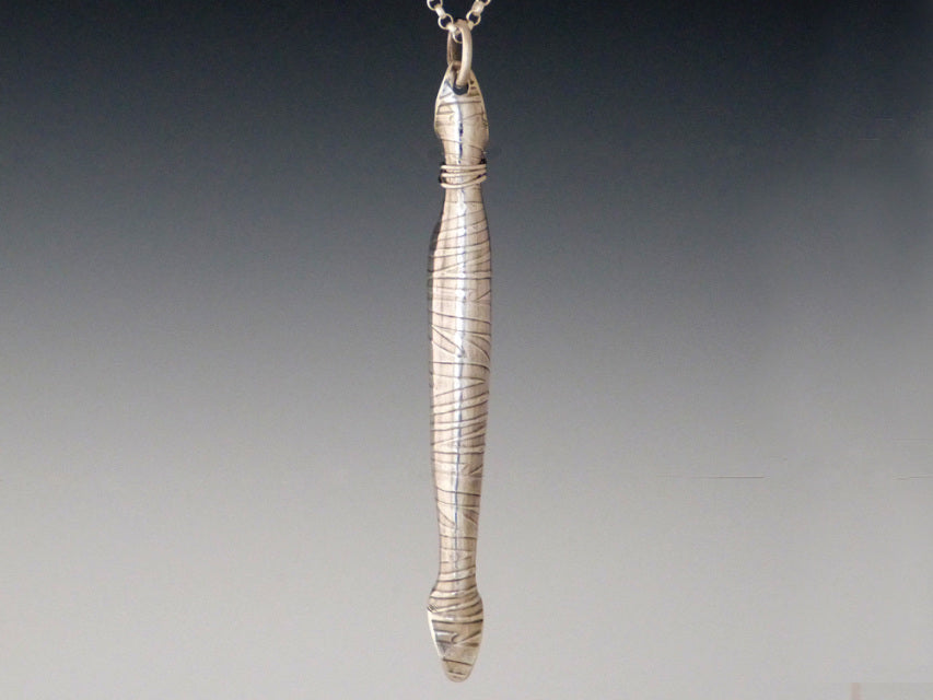 Sterling Pea Pod Pendant