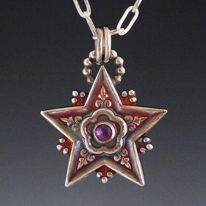 Amethyst Star Necklace