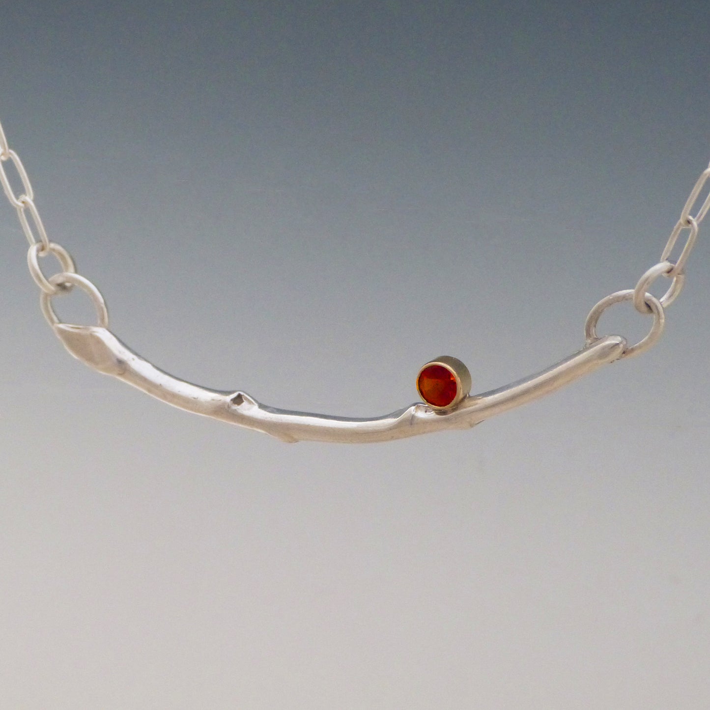 Garnet Twig Necklace