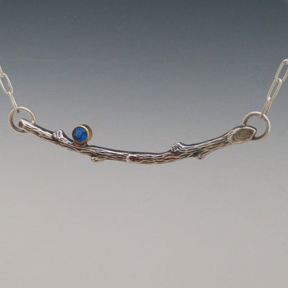 Blue Topaz Twig Necklace