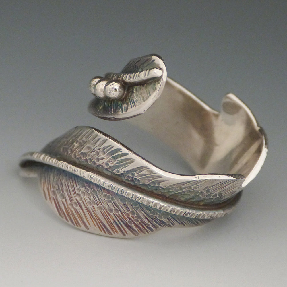 Sterling Silver Feather Wrap Ring