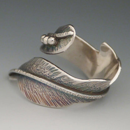 Sterling Silver Feather Wrap Ring