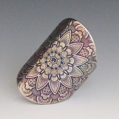 Mandala Saddle Ring
