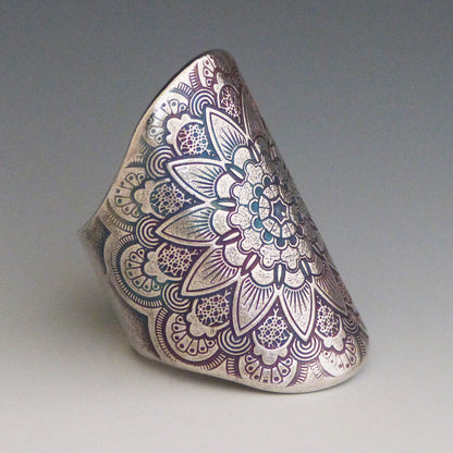 Mandala Saddle Ring