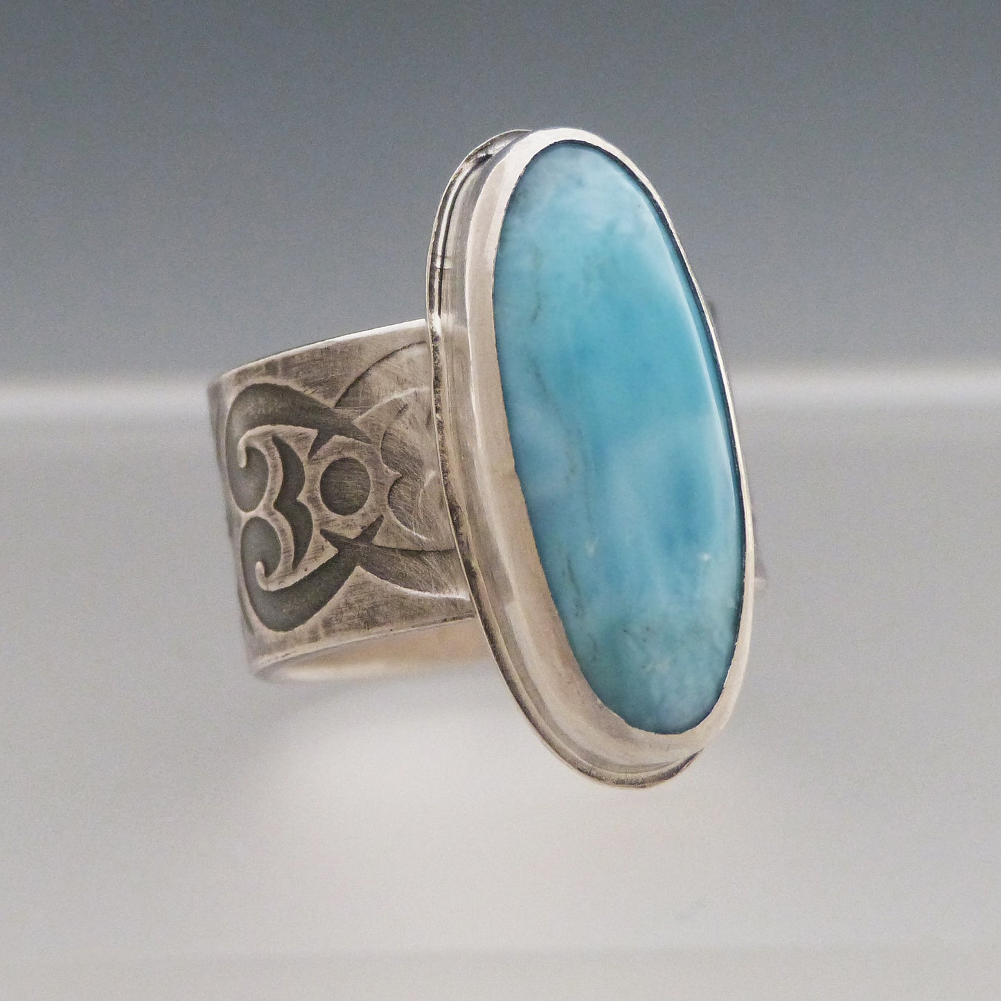 Larimar Gemstone Ring
