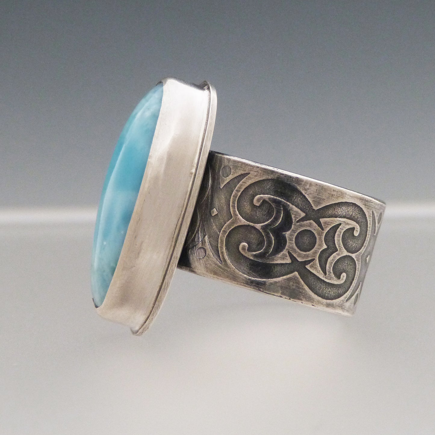 Larimar Gemstone Ring